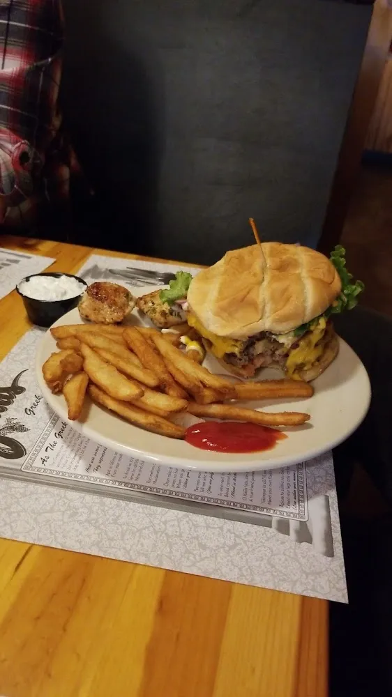 Black Angus Cheeseburger Double