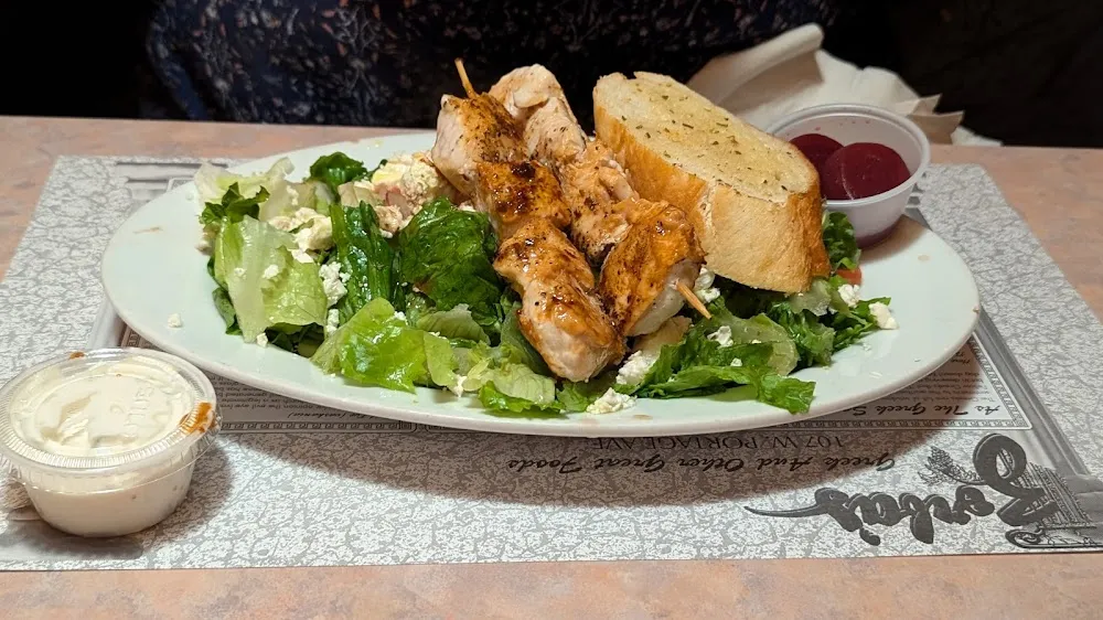 Chicken Souvlaki Platter